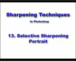 13 Selective Portrait Sharpening